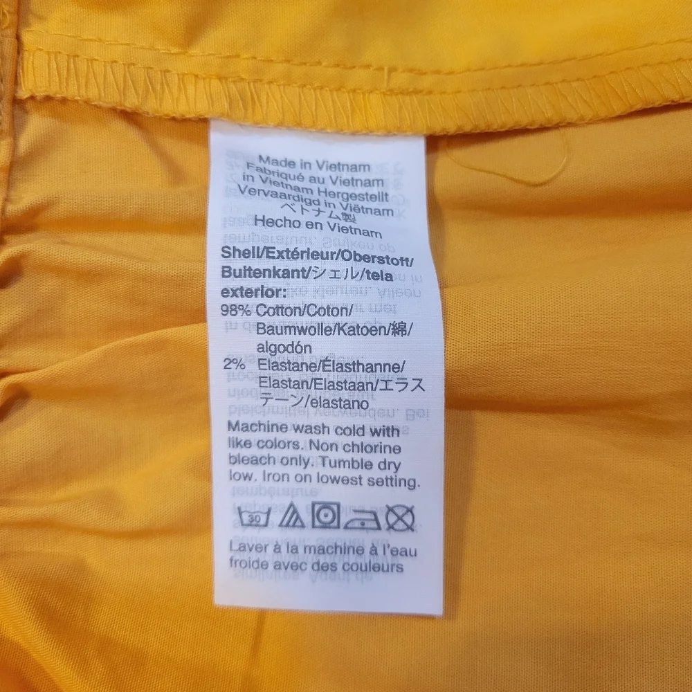 High-Waist Tie-Belt Women’s Shorts in Mustard Yellow - Picture 6 of 8